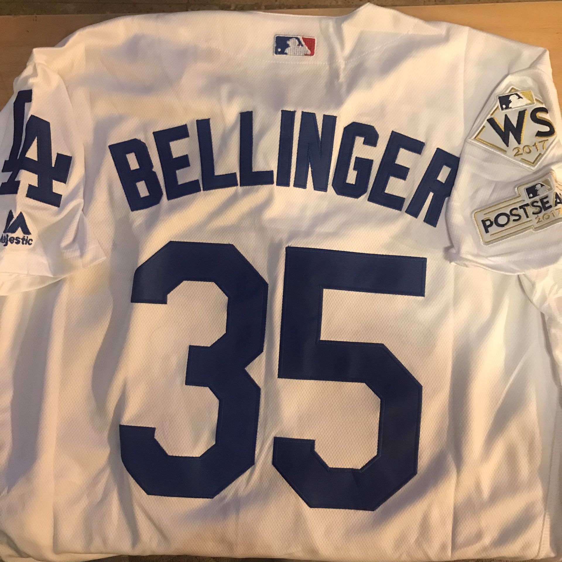 LA Dodgers Bellinger Baseball Jersey WS