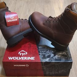 Wolverine Work Boots Size 8.5 For Men 