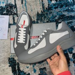 Grey Prada Trainers