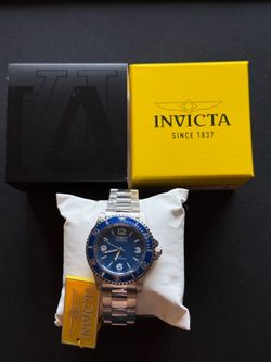 Invicta Specialty Rowan Men’s Watch 40mm Steel, Blue Dial and Blue Bezel