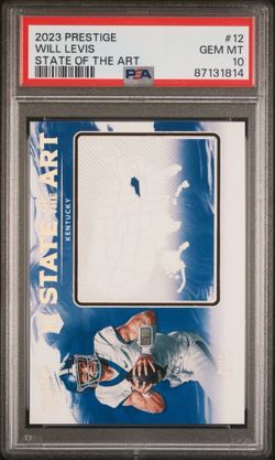 Will Levis 2023 Panini Prestige #12 State of the Art Rookie PSA 10 Titans