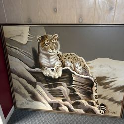 Leopard Oil Painting 