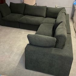 Dark Grey Custom Modular Sectional Floor Model ( Made In 🇺🇸 USA)
