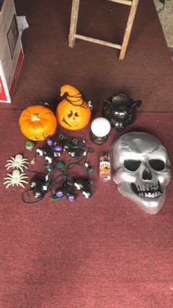 Halloween decorations and lights