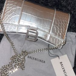 Balenciaga Hour Glass Cross Body Purse 