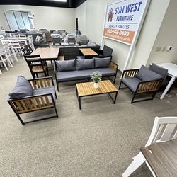 Brand new Acacia Wood Outdoor Patio Set