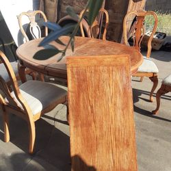 DINING Room Table Chairs Extencion 