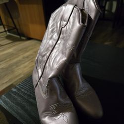 Nordstrom metallic purple kids boots 12