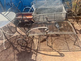 Wrought Iron Lounger