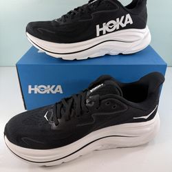 Used HOKA ONE ONE Women’s Clifton 10 Running Walking Athletic Shoes 1162031 BWHT - size 8/10