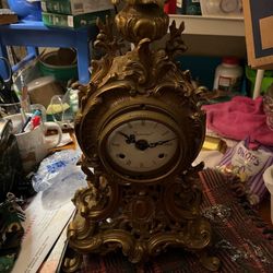Imperial brass clock