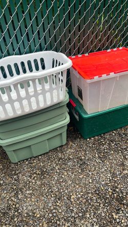 5 plastic bin