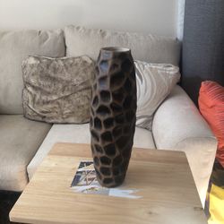 Tall Ceramic Brown Decor Vase