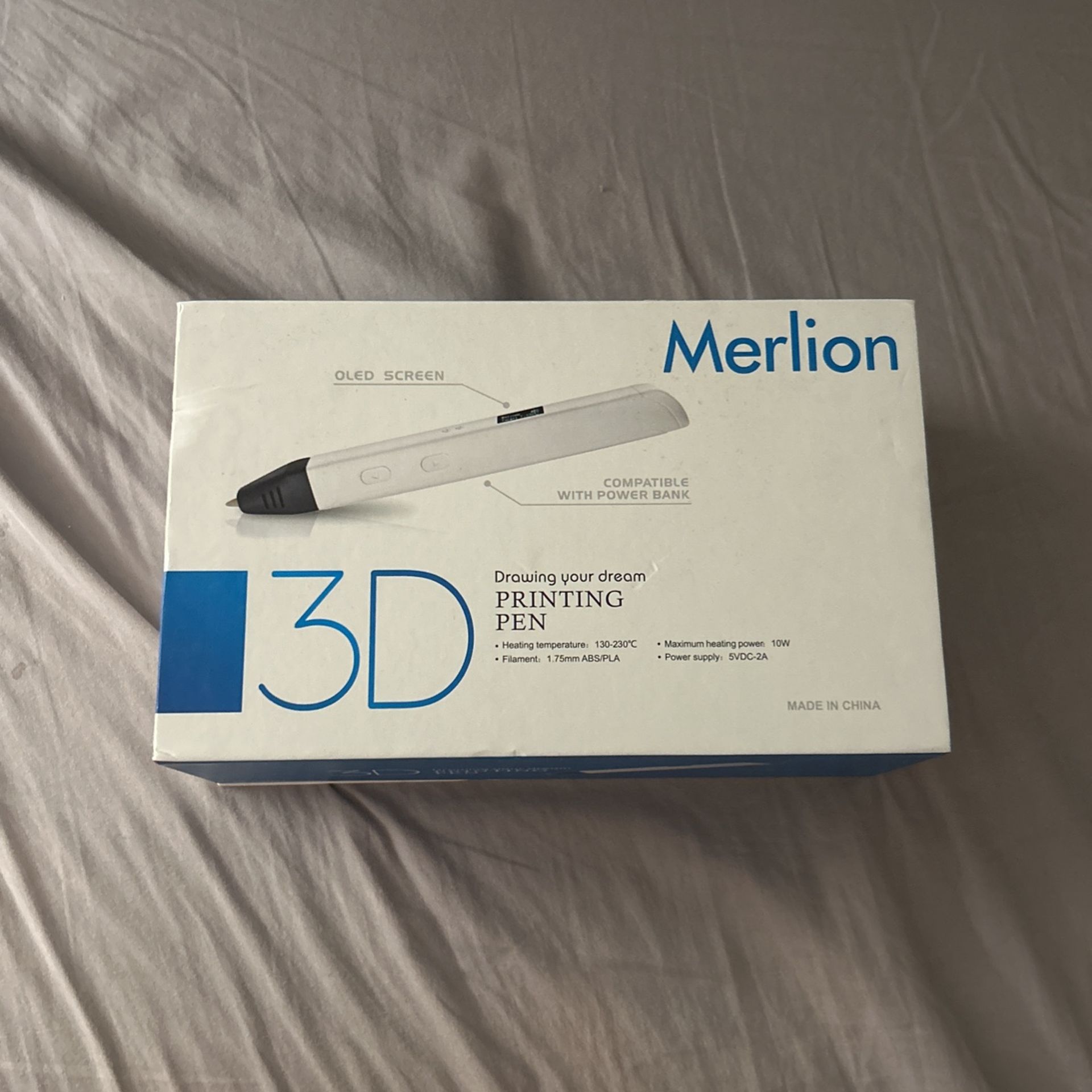 Merlion 3D Printing Pen With Oled Screen