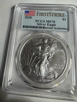 2020 American Silver Eagle PCGS MS70 First Strike