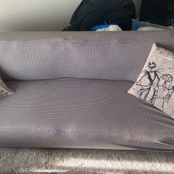Spacious 3 Person Couch with Cover (pillows not included)