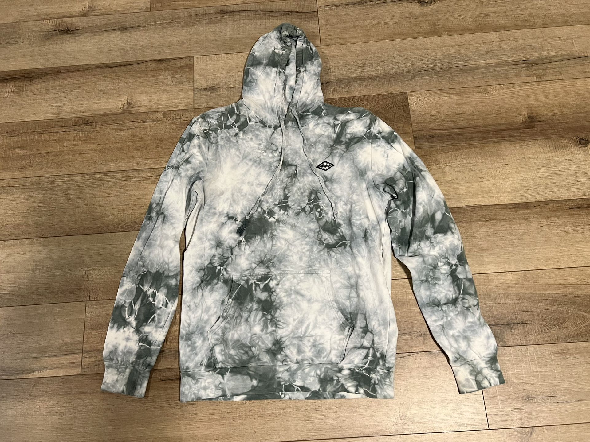 Billabong Tie Die Men’s Hoodie Sweatshirt Green White Size L