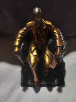Antique  Brass And Bronze  Abraham Lincoln Statue 