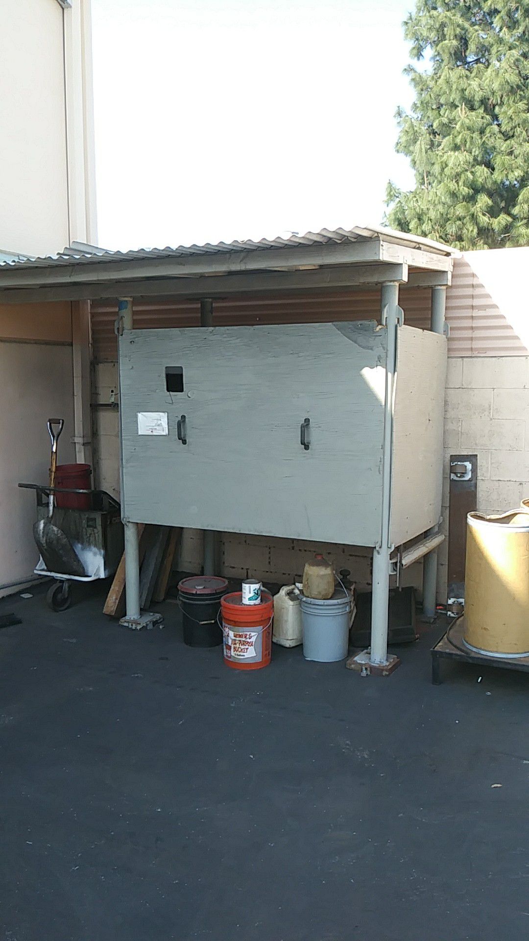Air compressor shed