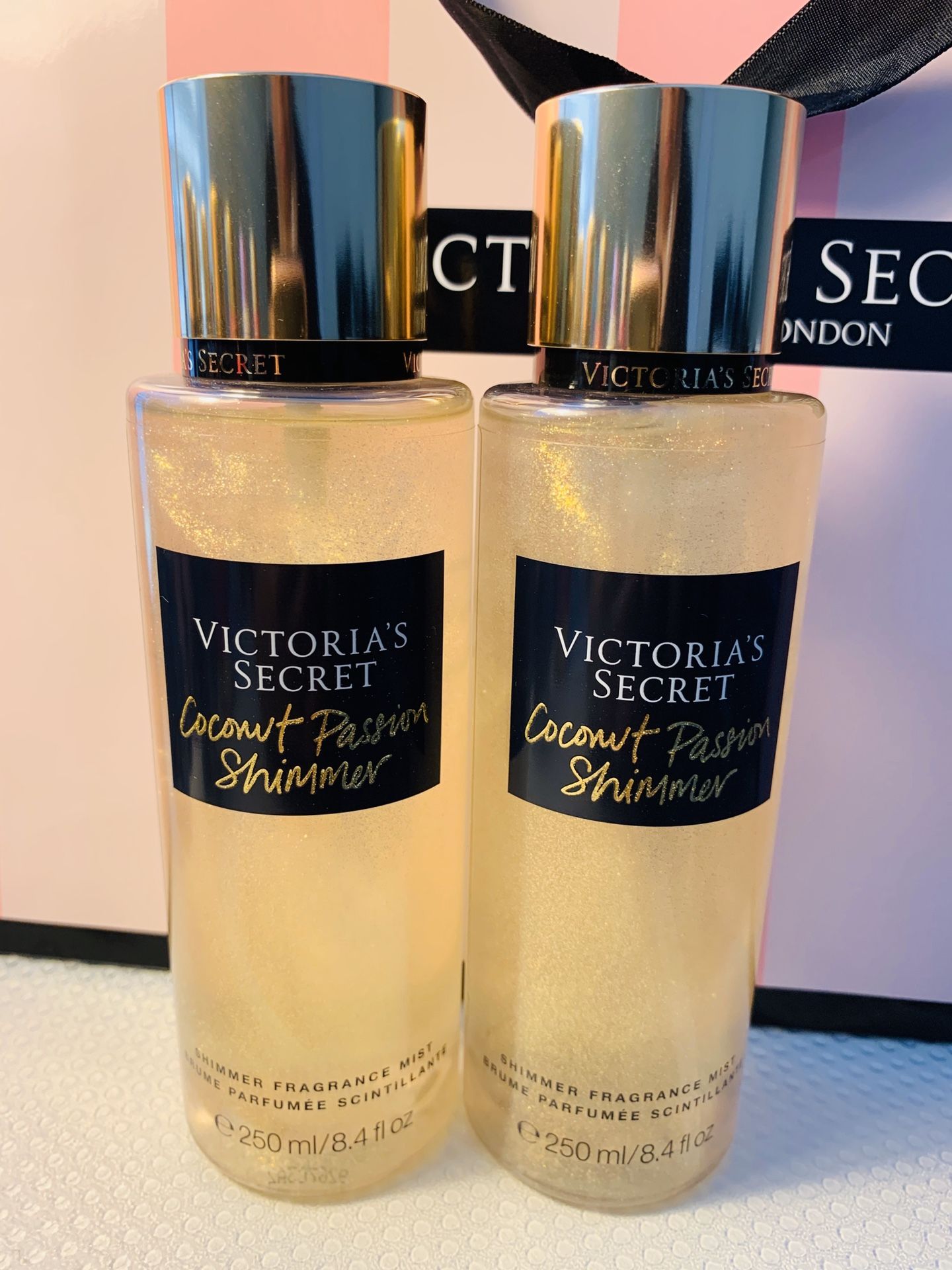 New Victoria’s Secret Coconut Passion Shimmer Fragrance Mist 2 Pieces 250/8.4fl.oz