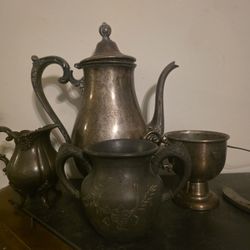 Silver Plated Antique Tea Set