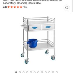 Stainless Steel Utility Rolling Cart