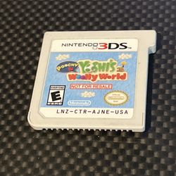 Poochy & Yoshi's Woolly World Not For Resale Demo Cartridge Nintendo 3DS B