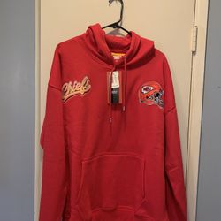 Red NLF Kansas City Chiefs Kingdom Hooded Pouch Pocket Sweatshirt  Men's Lg
