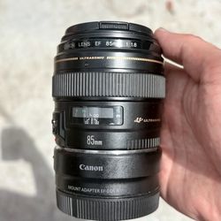 Canon EF 85mm ultrasonic lens