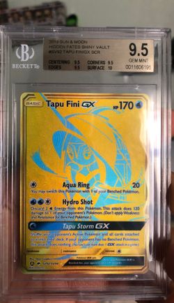 2019 Tapu Fini GX Gem Mint 9.5 -GOLD CARD