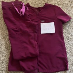 Figs Women Scrub Set Magenta 