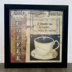 Home Decor- Coffee Picture- Kitchen Decor