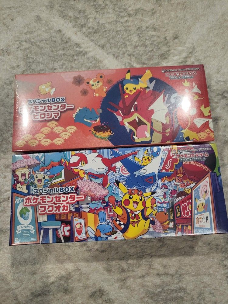 Fukuoka And Hiroshima Japanese Pokemon Center Special Box