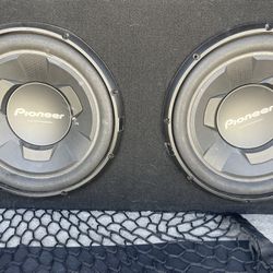 Dual Pioneer 12” Subwoofers In Box