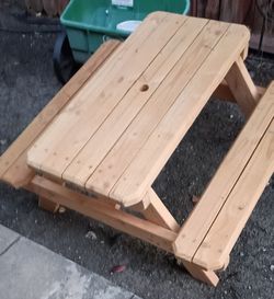 Childrens picnic table