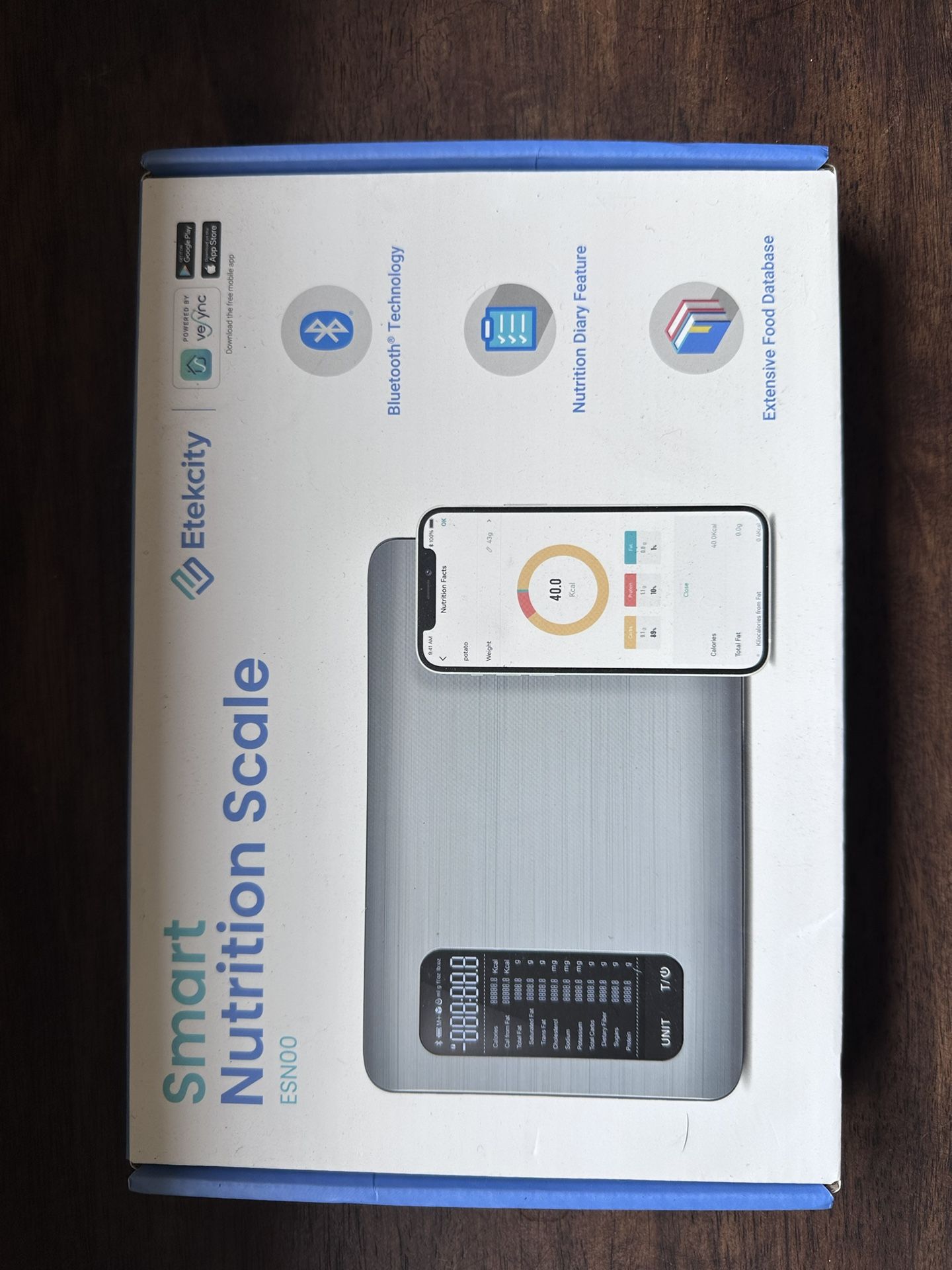 Etekcity Smart Nutrition Scale ESN00 – Bluetooth Food Scale – New in Box