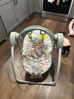 Baby Swing With Music Battery Operated Like New
