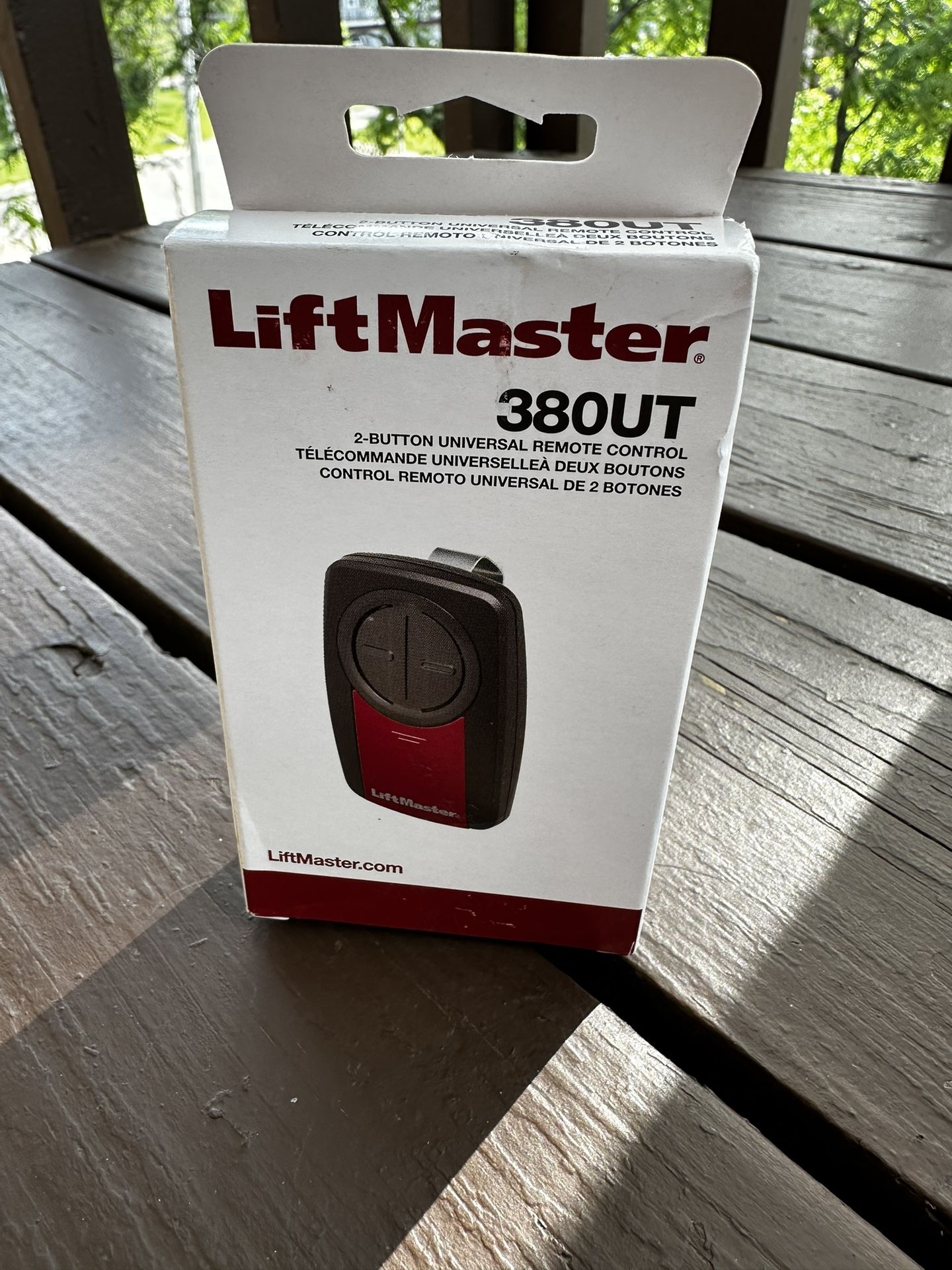 LiftMaster 380UT 2-Button Black Edition Universal Remote Control Garage Door Opener