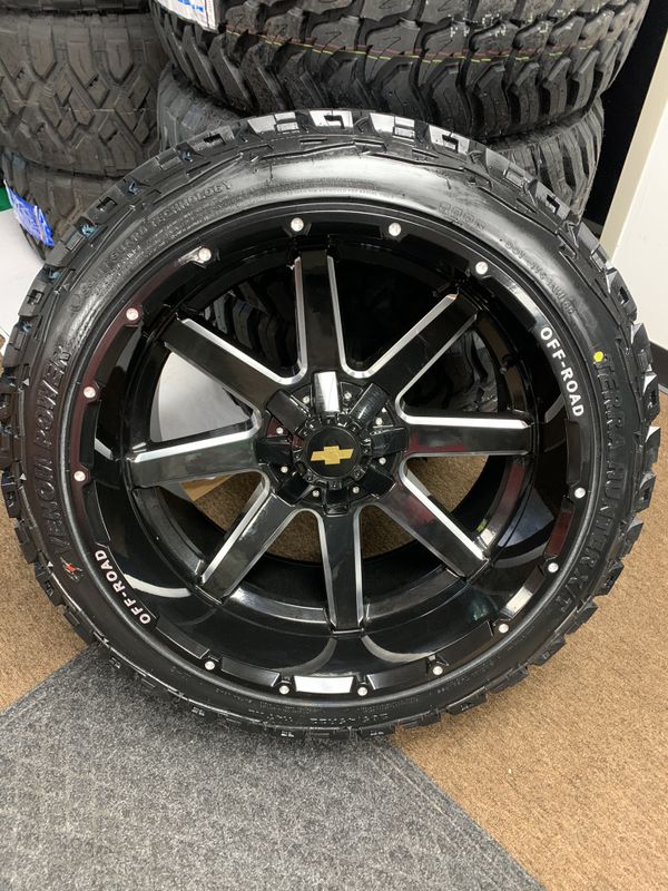22x12 offroad wheels in venom power tires 2854522 brand new or 33s