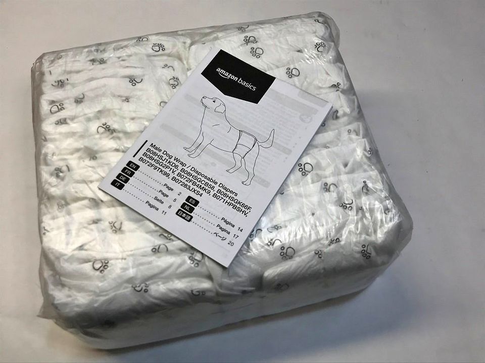 Disposable Diapers For Male Small Dog {2351}.[Parma]