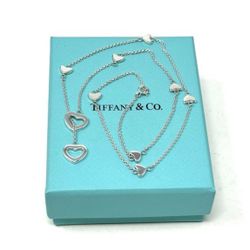 Tiffany And CO Heart Link Lariat Sterling Silver 925