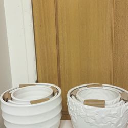 Ceramic Pots - Set Of 3 - Indoor/Outdoor - Only $18 Per Set