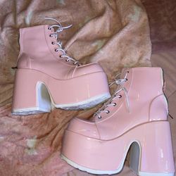 Demonia pink Platforms 