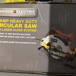 NEW 12 Amp Circular Saw w/ Laser Guide – Heavy Duty – Must Go!