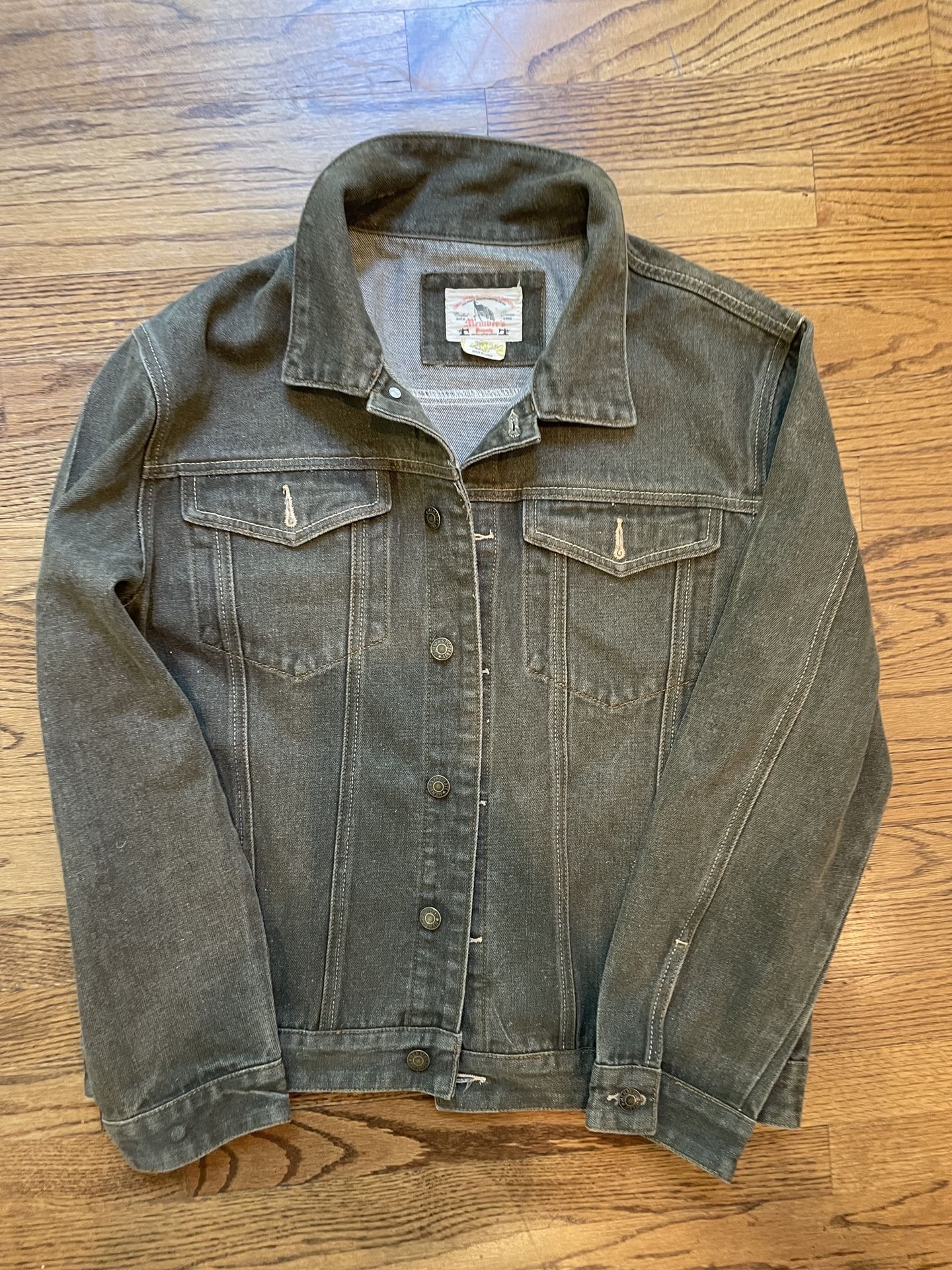 Vintage Members Property Original American Denim Jean Jacket-Olive Green-XL-RARE. Condition is pre owned and perhaps shows light/expected signs of wea