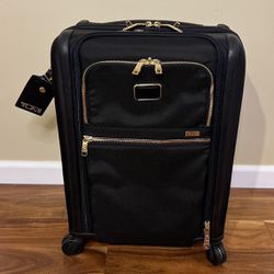 TUMI™ Alpha Continental Dual Access Carry-On Luggage Bag - Black/Gold