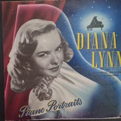  Diana Lynn "Piano Portraits" 1947 Capital Records- 3  10" Shellac 78rpm~VG+/VG+