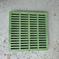 12 Inches Green Square Polyethylene Drain Grate