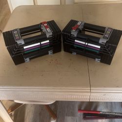 Powerblock Elite Pair Adjustable Dumbbell Weight 15 -50 Gym Fitness 