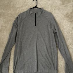 Grey Fabletics quarter zip